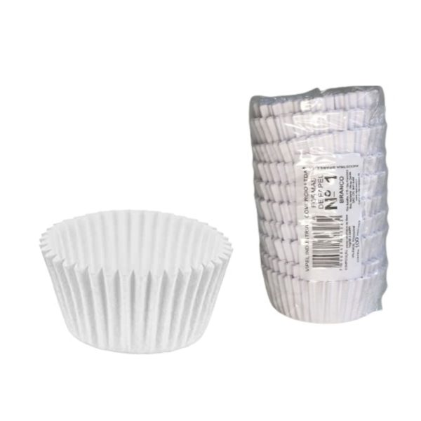 Forminha de papel branca para doces n 00