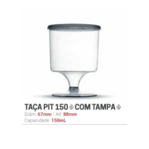 Taça Pit-150 Com Tampa