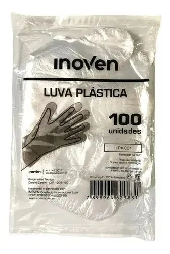 Máscara Plática Inoven Luva Plastica Inoven